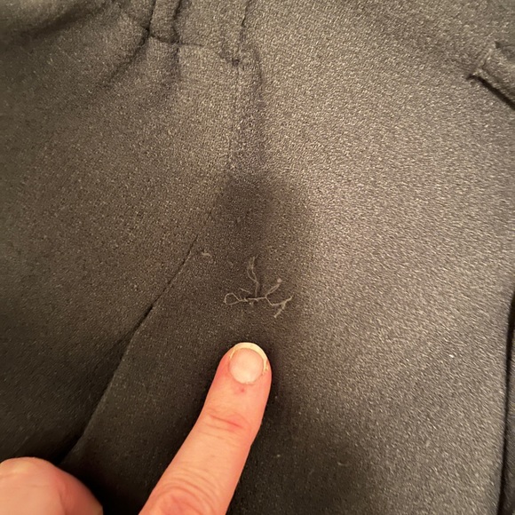 OAK + FORT Black Charcoal Dress Pants with Drawstring - Picture 6 of 8